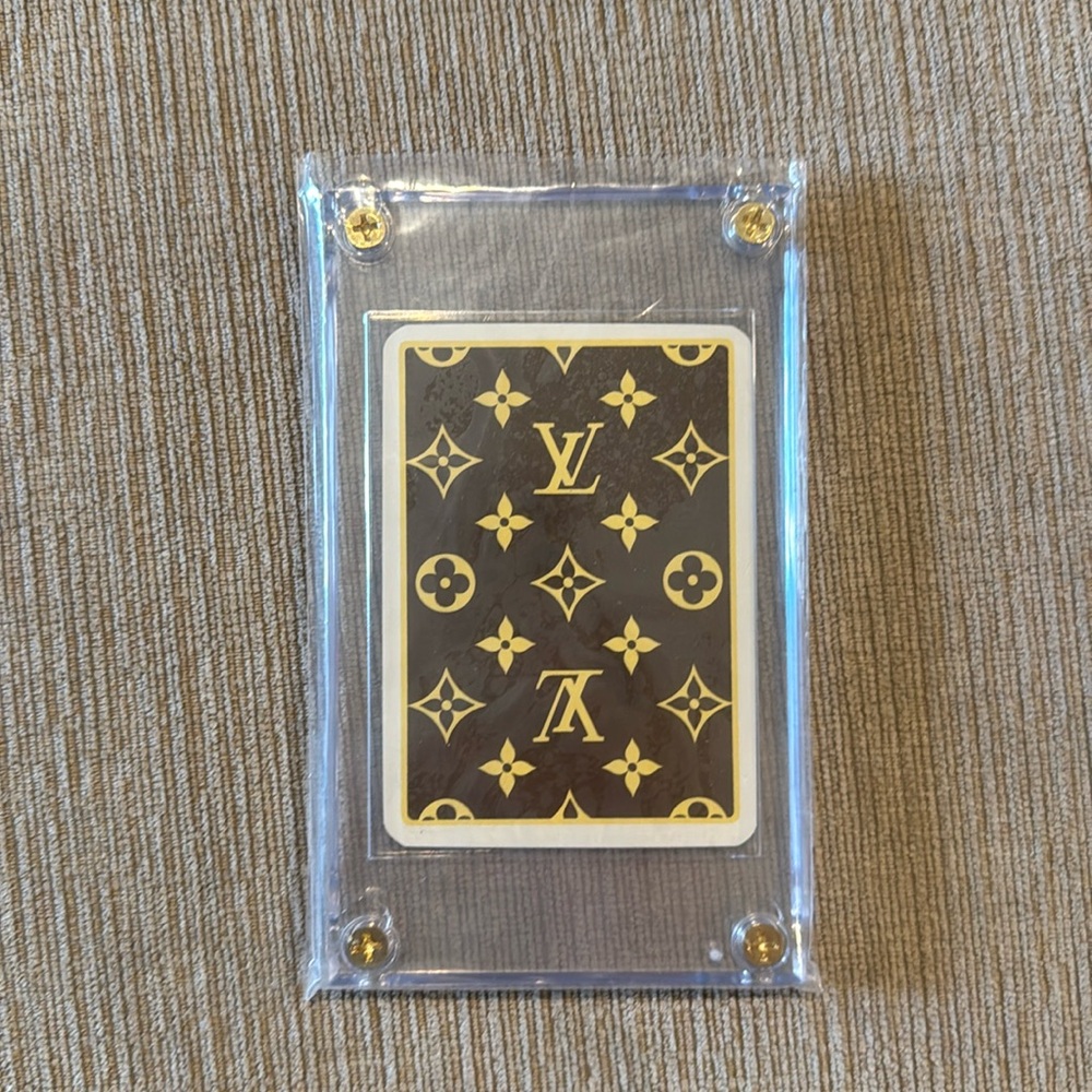 Louis Vuitton Collectors Players Card 4 of Spades in case